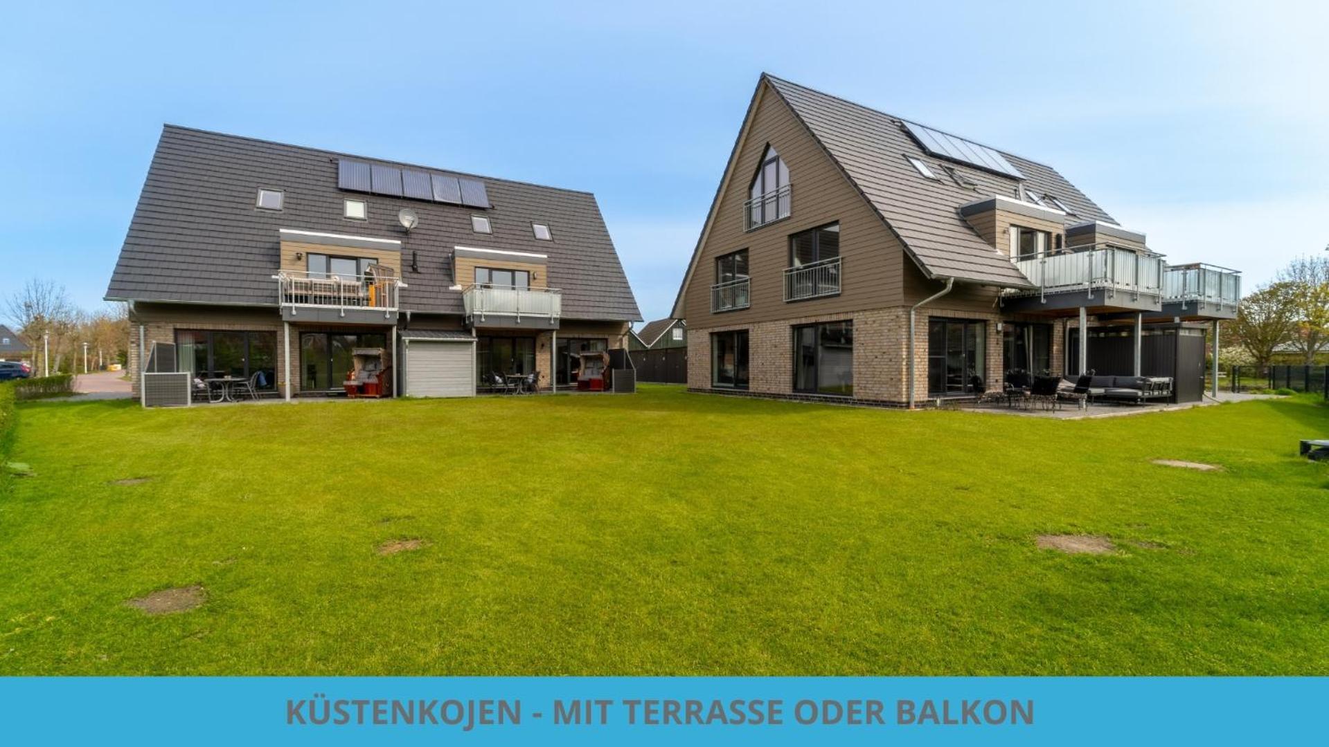 Kuestenkojen Mit 4 Ferienwohnungen Fuer 1 Bis 8 Pers Mit Diversen Schlafzimmern, Garten Oder Balkon بوسم المظهر الخارجي الصورة