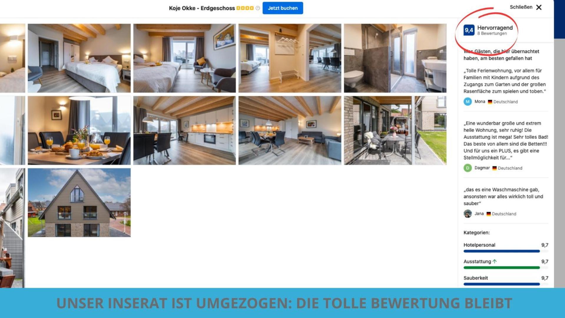 Kuestenkojen Mit 4 Ferienwohnungen Fuer 1 Bis 8 Pers Mit Diversen Schlafzimmern, Garten Oder Balkon بوسم المظهر الخارجي الصورة