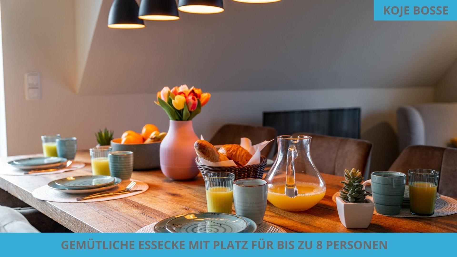 Kuestenkojen Mit 4 Ferienwohnungen Fuer 1 Bis 8 Pers Mit Diversen Schlafzimmern, Garten Oder Balkon بوسم المظهر الخارجي الصورة